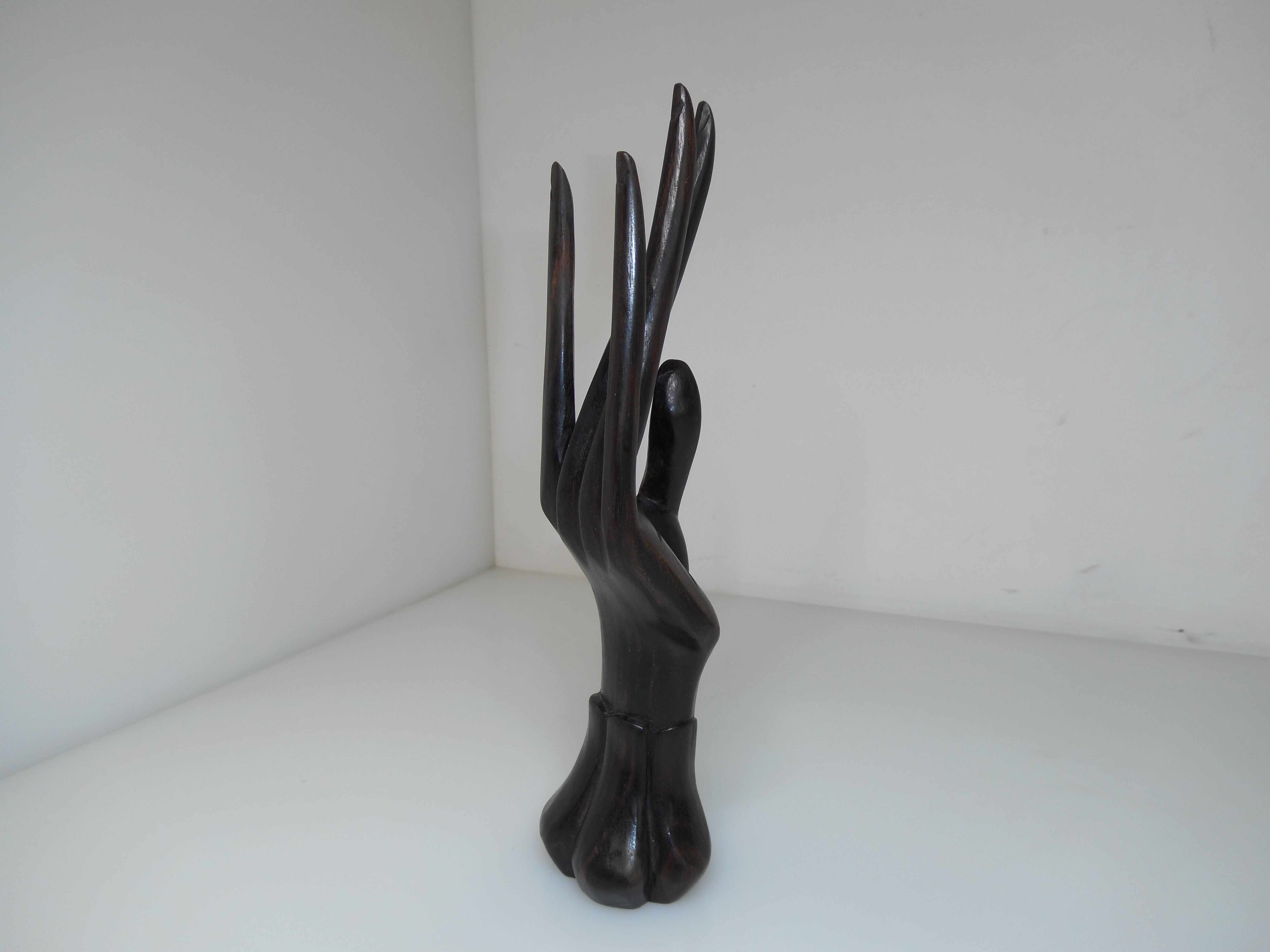Vintage wooden hand