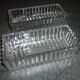 Art-deco molded glass bowls