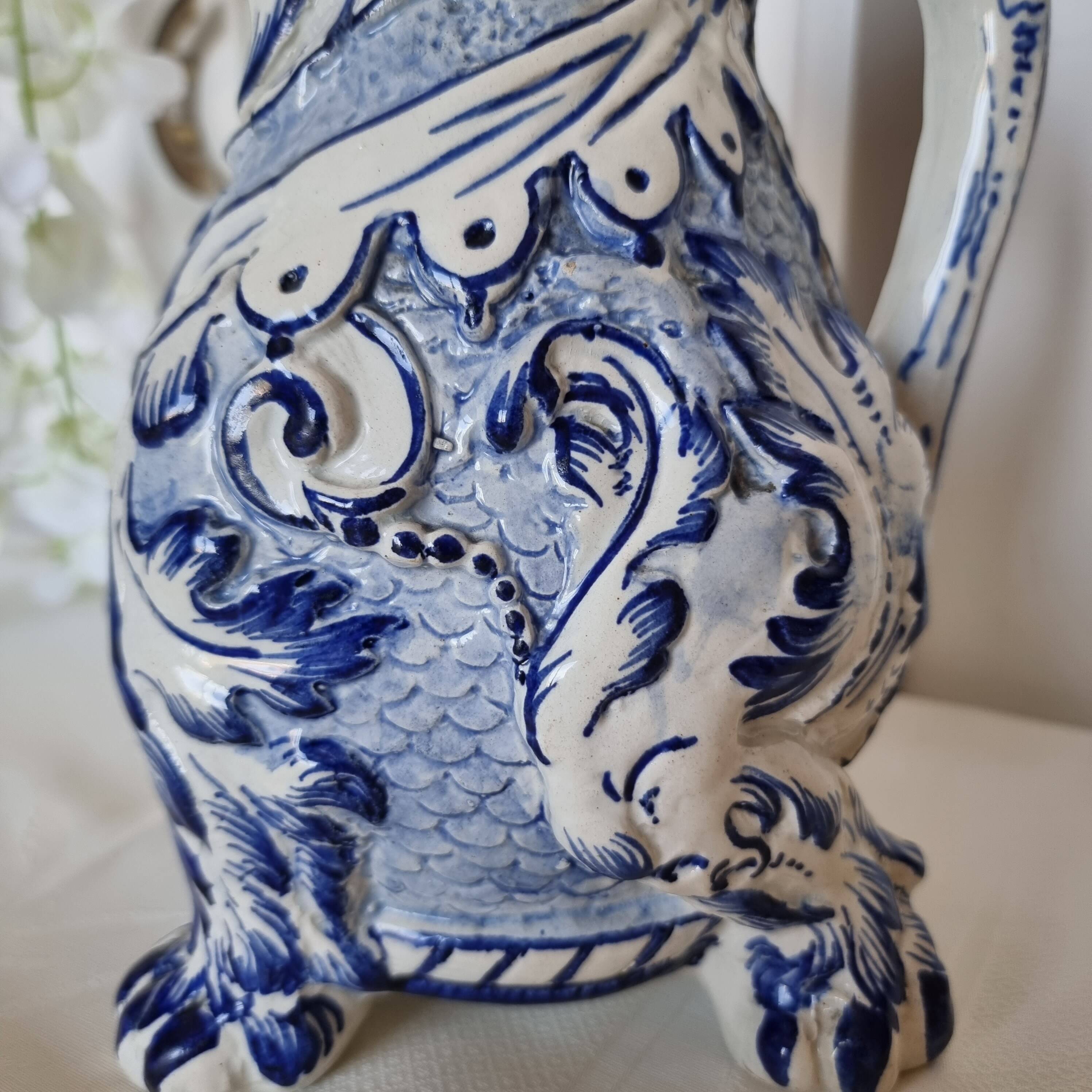 Aquamanil Pitcher with Chimera by Émile Gallé, 1890-1900