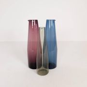 Midcentury Collection of 3 Bird Carafes by Iittala, Timo Sarpaneva, Finland, 1950s