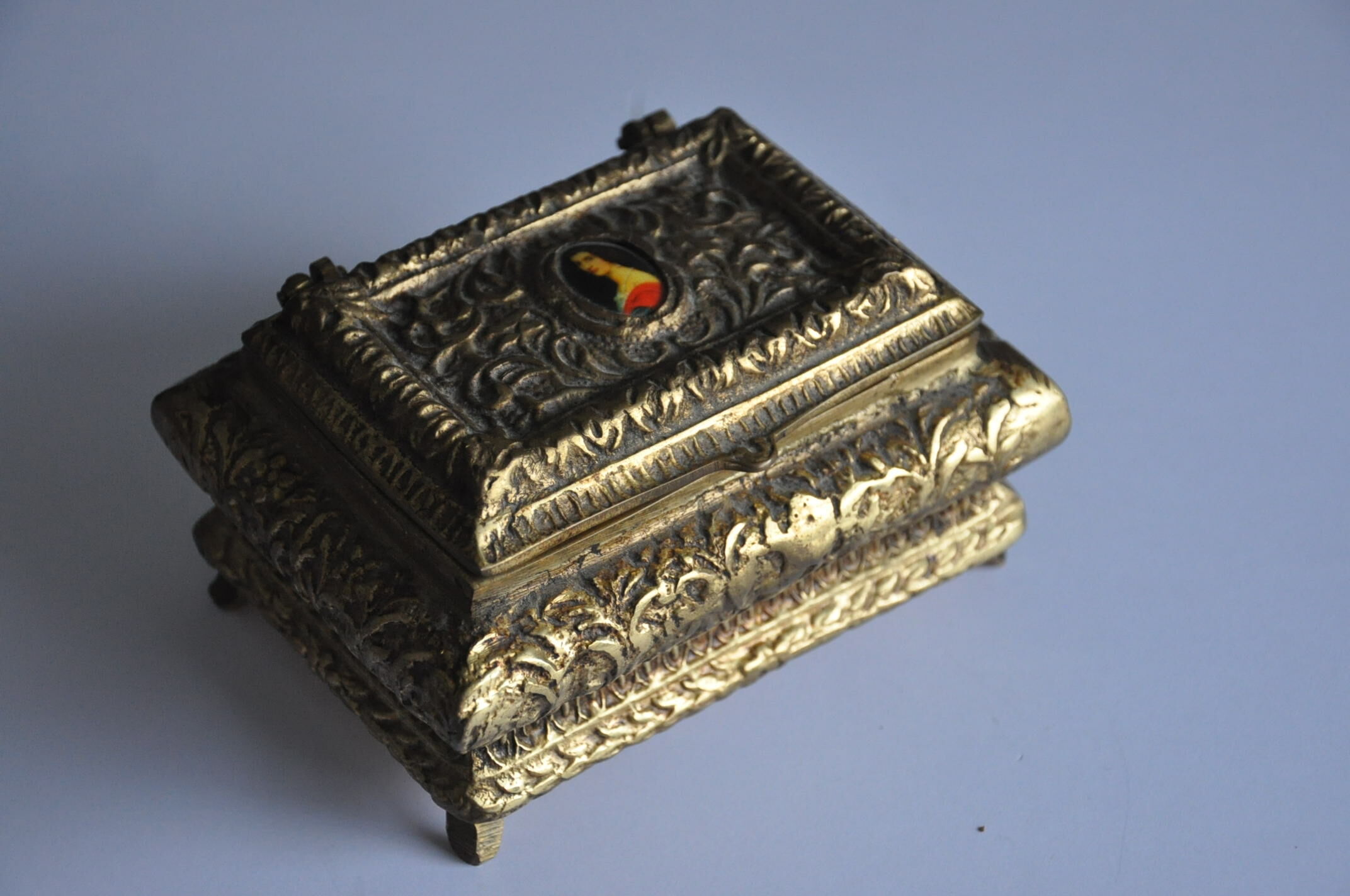 Brass jewelry box