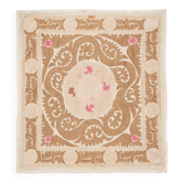 Vintage hand-embroidered tablecloth 141x154 cm