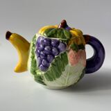 Vintage barbotine teapot