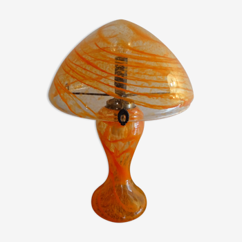 Lampe champignon en verre soufflé