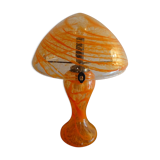 Blown glass mushroom lamp
