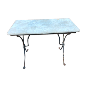 Table bistrot 1900  dessus - marbre