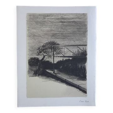 Pierre skira, the canal, 1978. original lithograph signed in pencil.