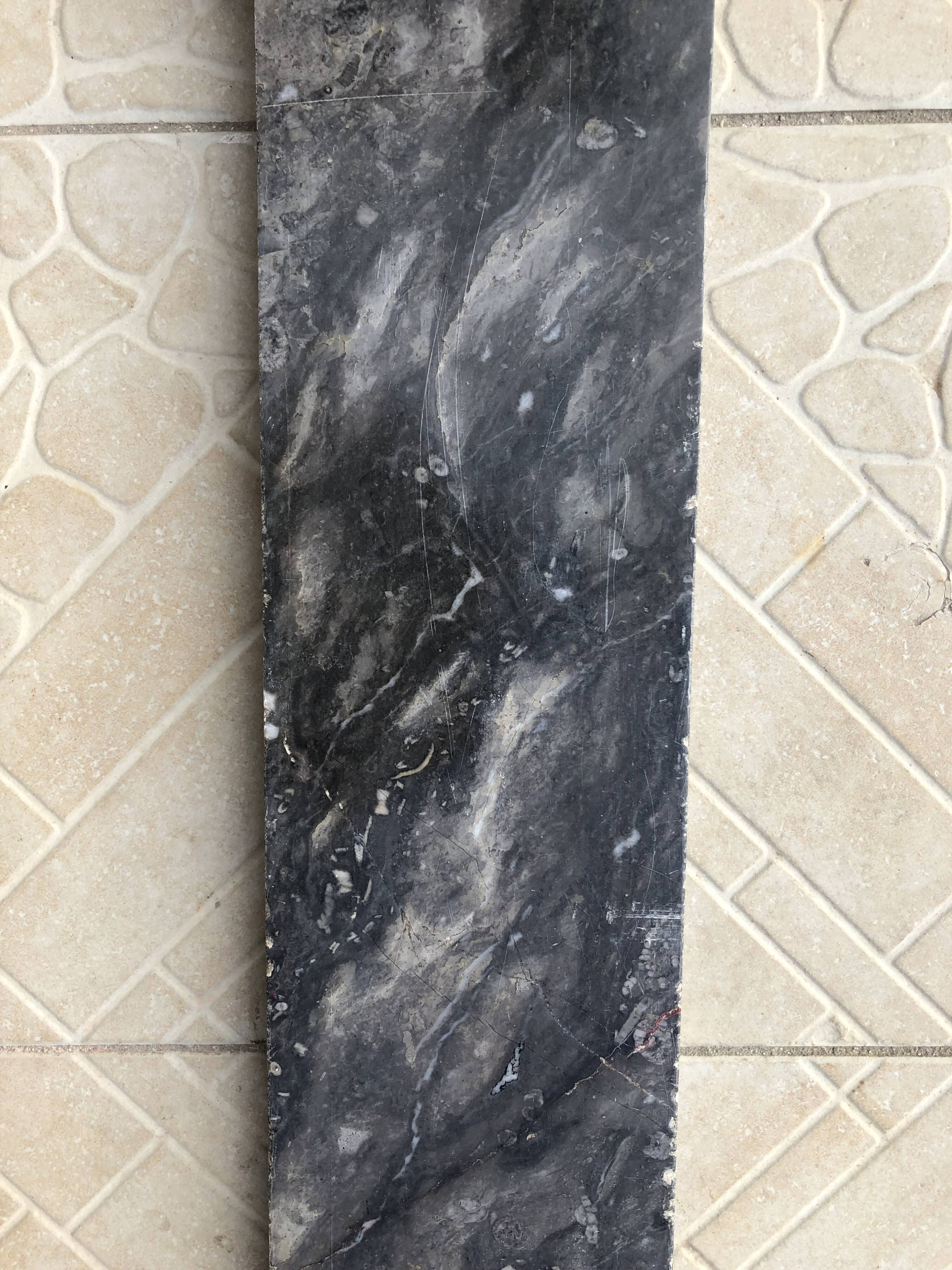 19th-century marble fireplace