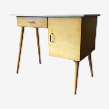 Bureau pied compas années 50/60