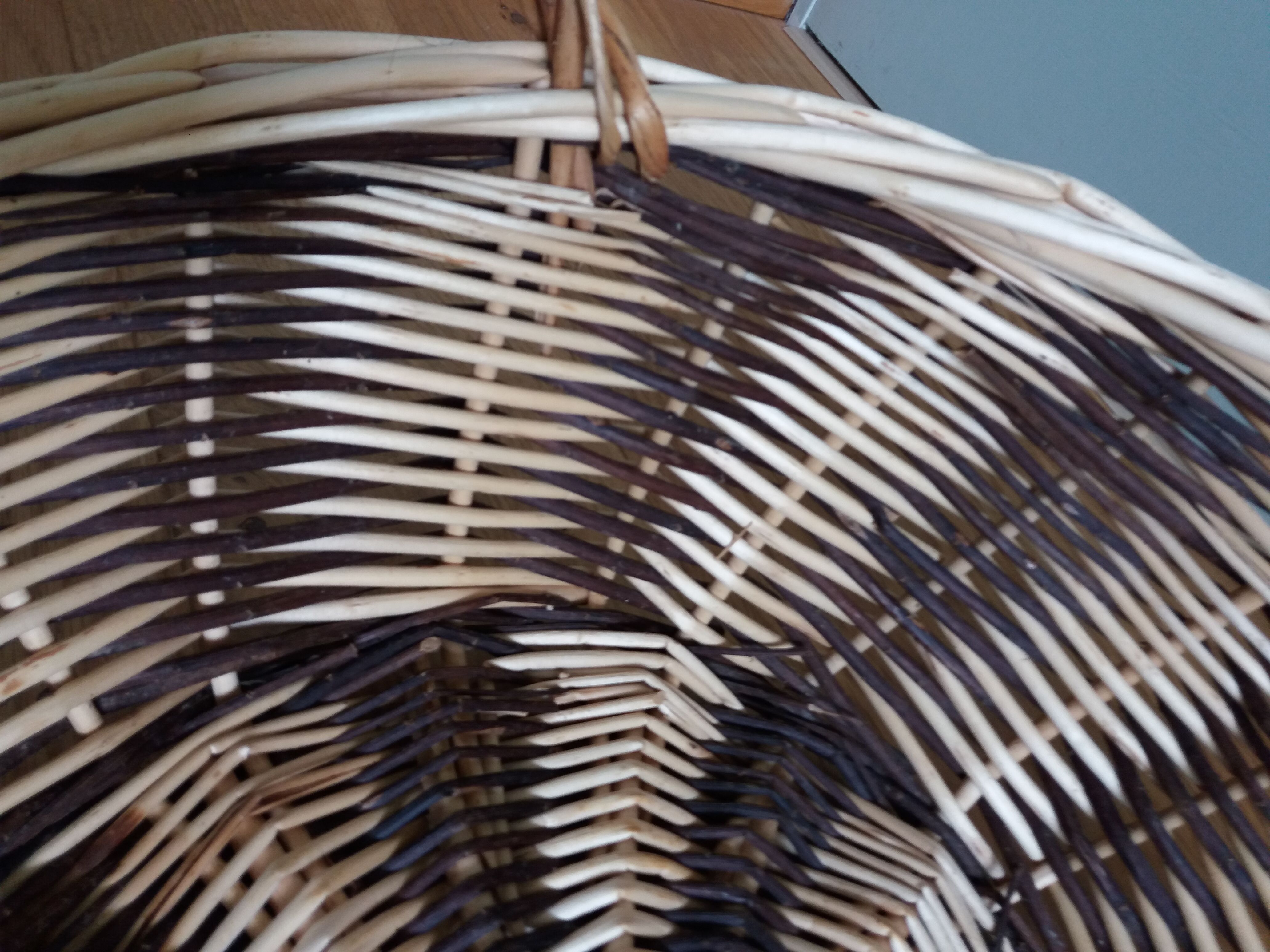 Panier de présentation rond en osier