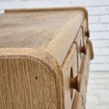 1970s, Danish chest of drawers, oak wood, original good condition.