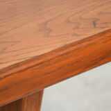 Polygonal teak bistro table