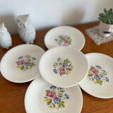 Lot de 5 assiettes à dessert Luneville