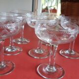 Old champagne glasses