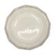 Hollow dish in Limoges porcelain - White and Silver