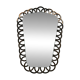 Rattan rear-view mirror