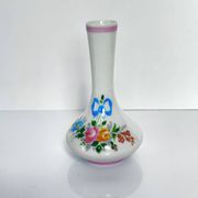 Soliflore en porcelaine de Limoges peint à la main | Ruban/Nœud