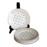6 assiettes à dessert Lunéville modèle " Yveline"