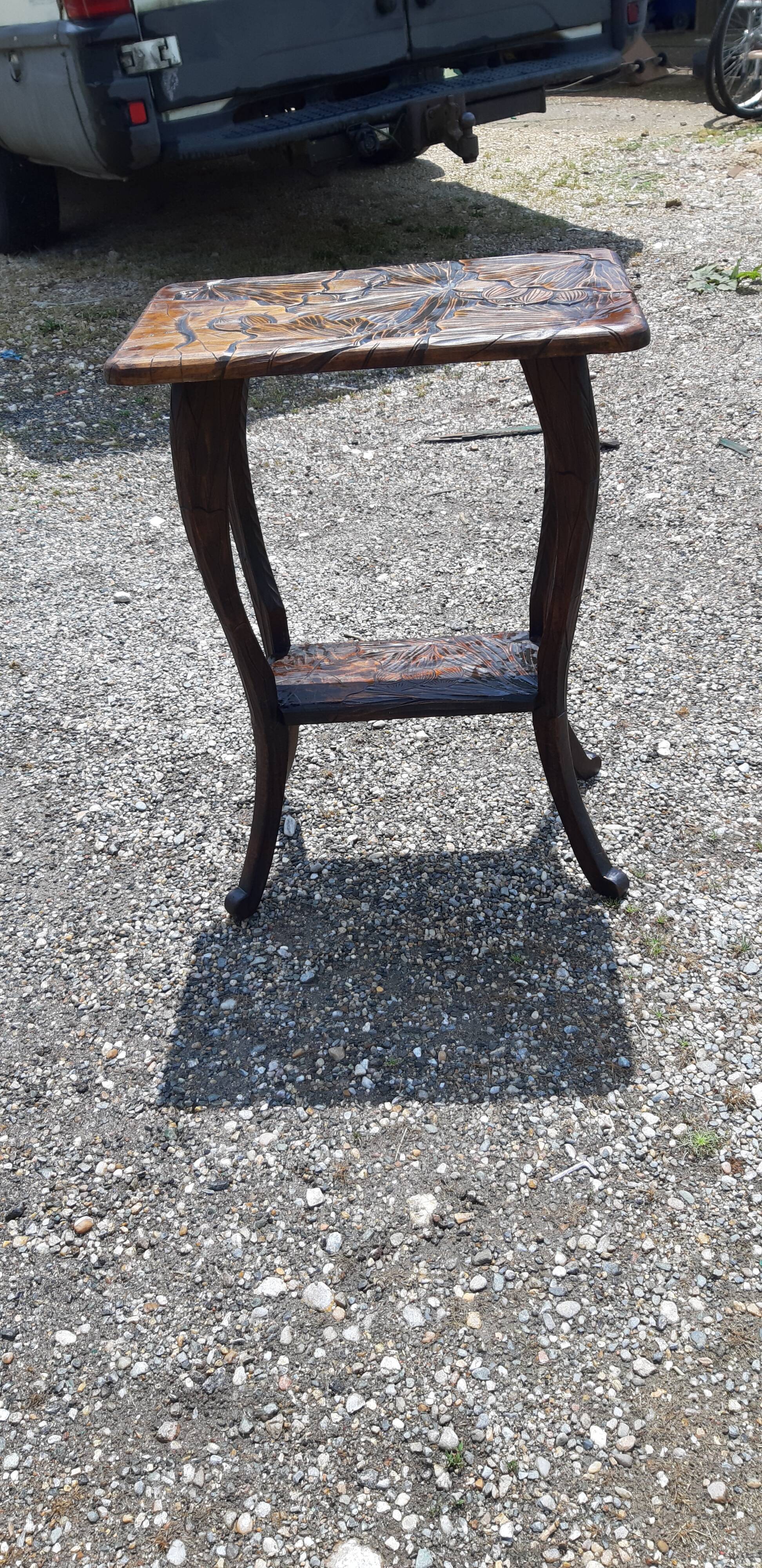 Art Nouveau Wood Tablet