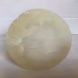 Round alabaster ashtray