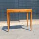 Vintage Scandinavian-style wooden table with drawer, 1950s-60s.