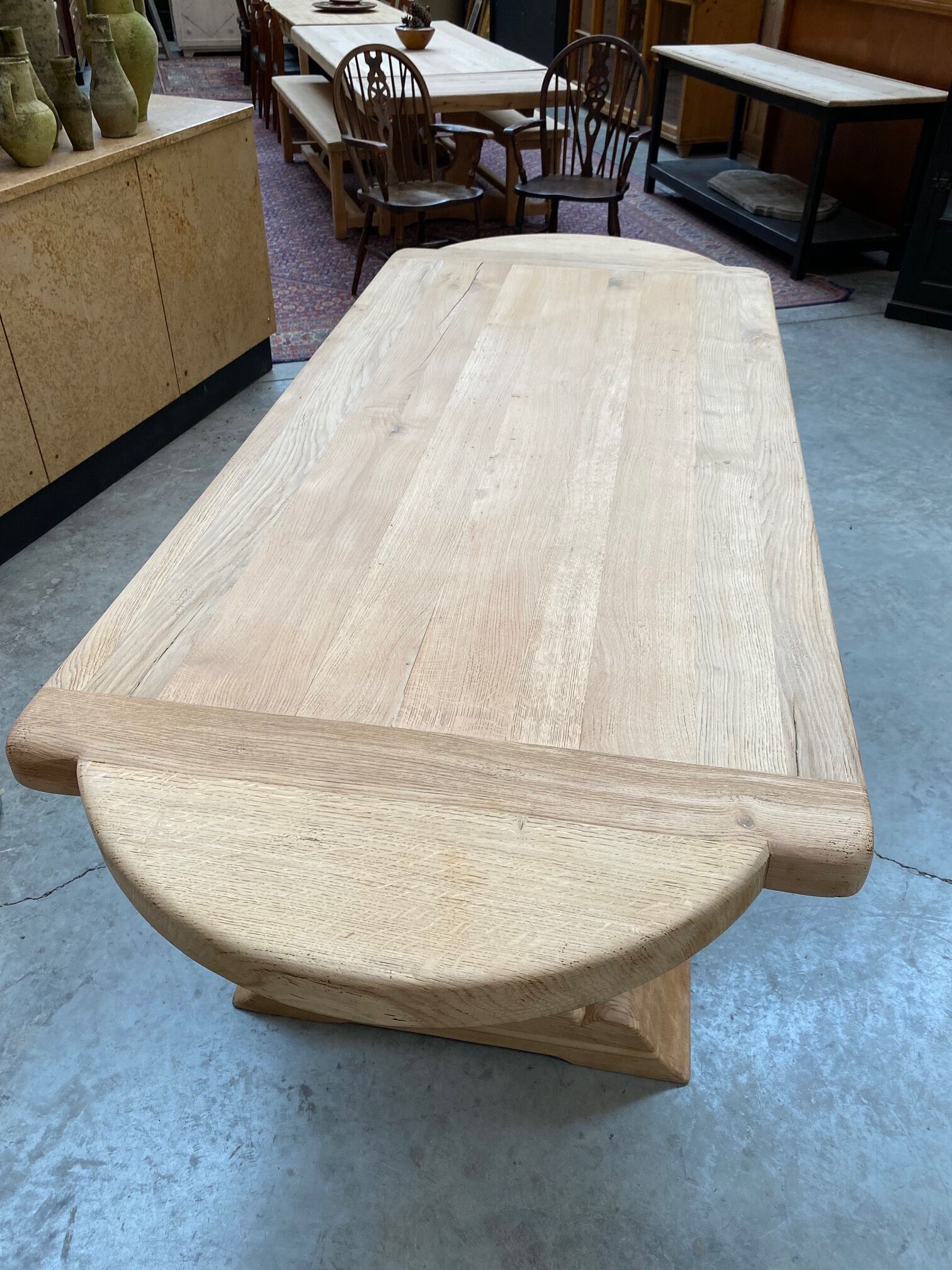 Monastery type table in solid oak