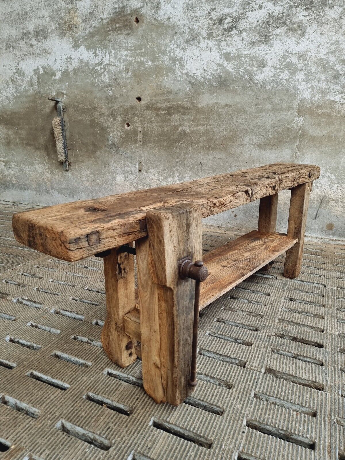 Workbench oak side table 19th century