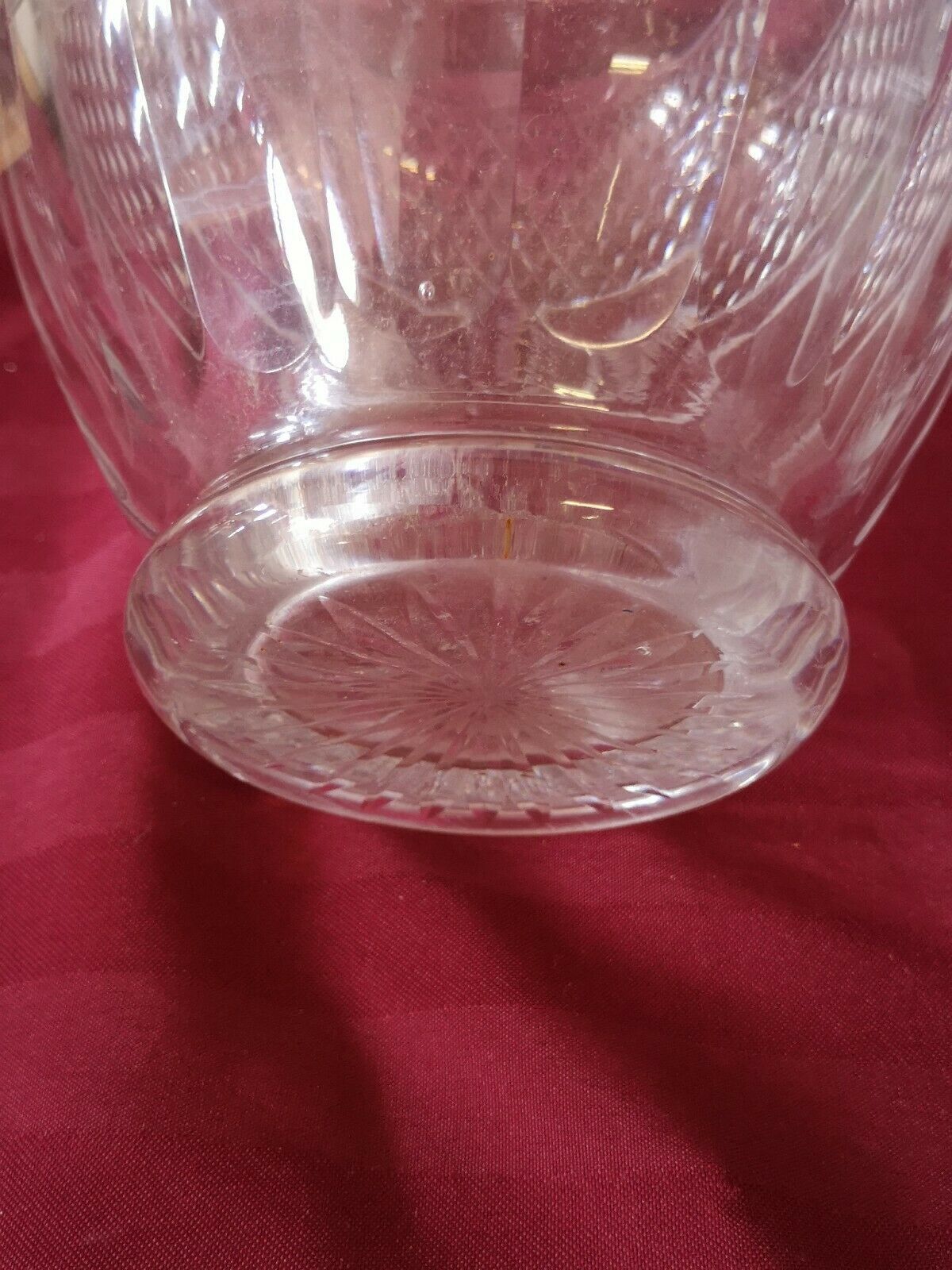 Crystal vase baluster shape