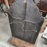 Mirror with embossed brass bead