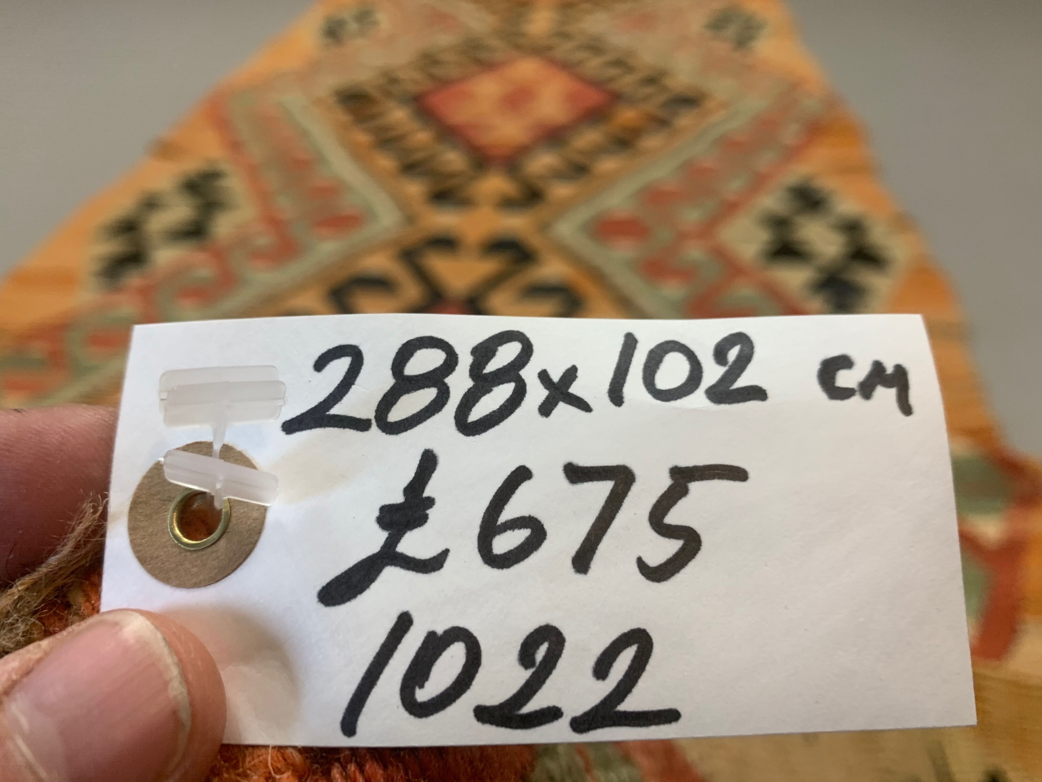 Old Turkish narrow Kilim Runner 288x102 cm, shabby chic, vintage decor kelim rug