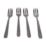 Lot 4 stainless steel oyster forks