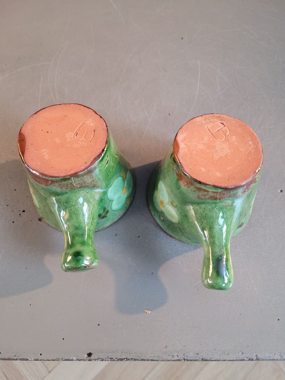 Pair of ceramic coffee cups