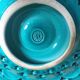 Verceram fruit bowl emerald green slip 37cm