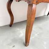 19th century walnut drapery table 2m1