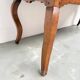 19th century walnut drapery table 2m1