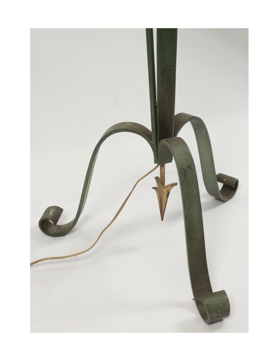 Wrought iron floor lamp from the 1940s