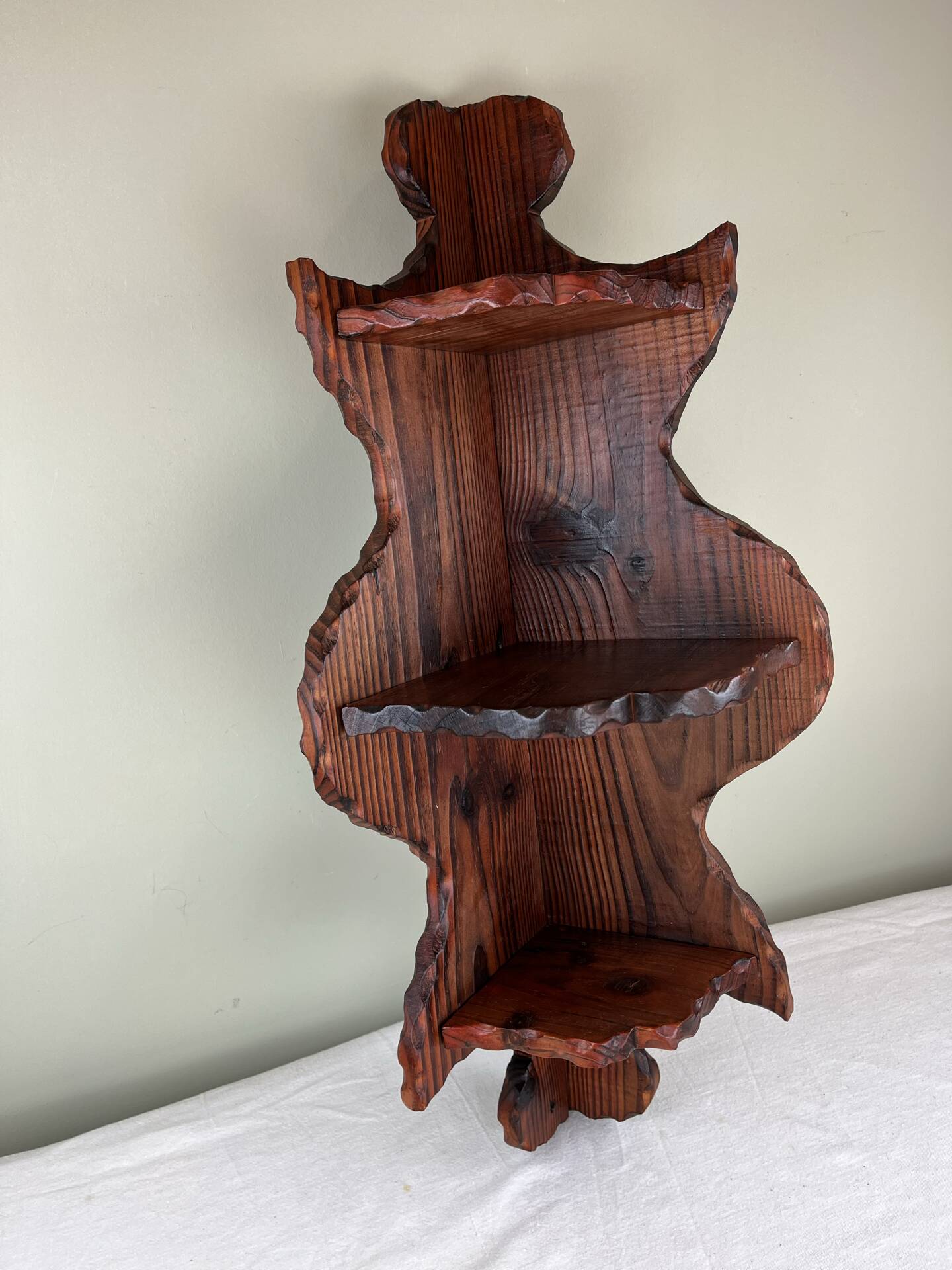 Brutalist corner shelf
