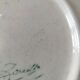 Hispano-Moorish handmade ceramic plate – green and orange decoration