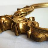 Baroque style gold resin mirror, 50s-60s