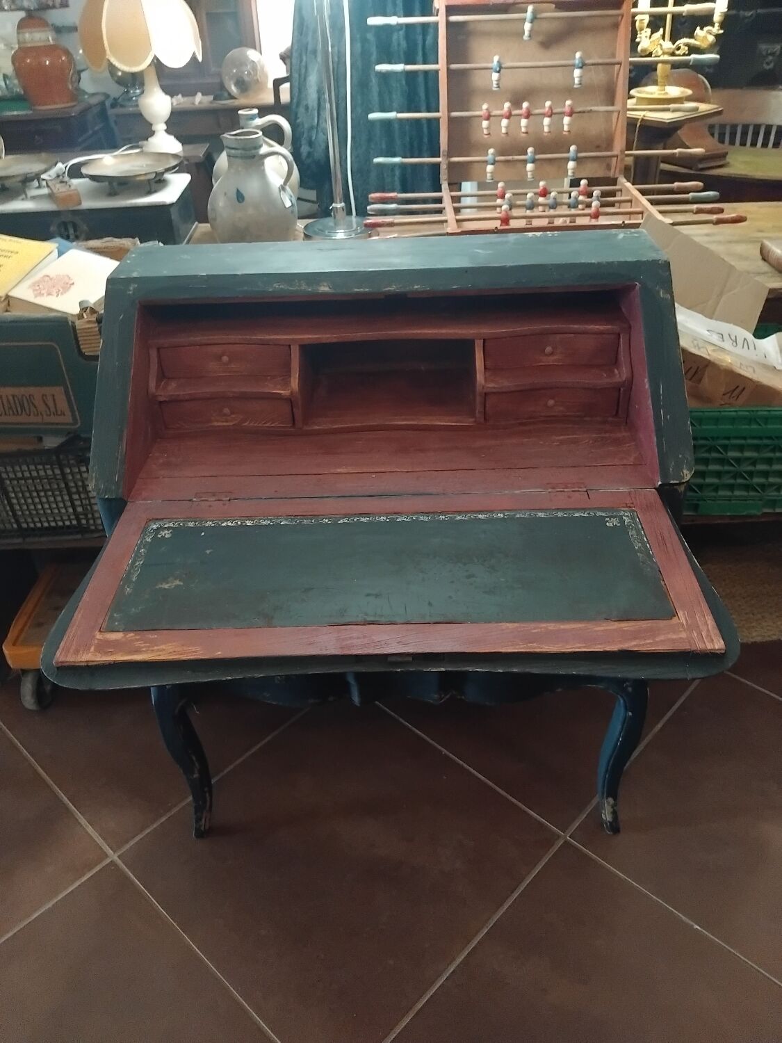 Louis XV style donkey back desk
