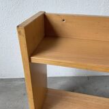 Lot of two Sornay beech shelves