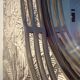 Oval wall mirror in chrome metal