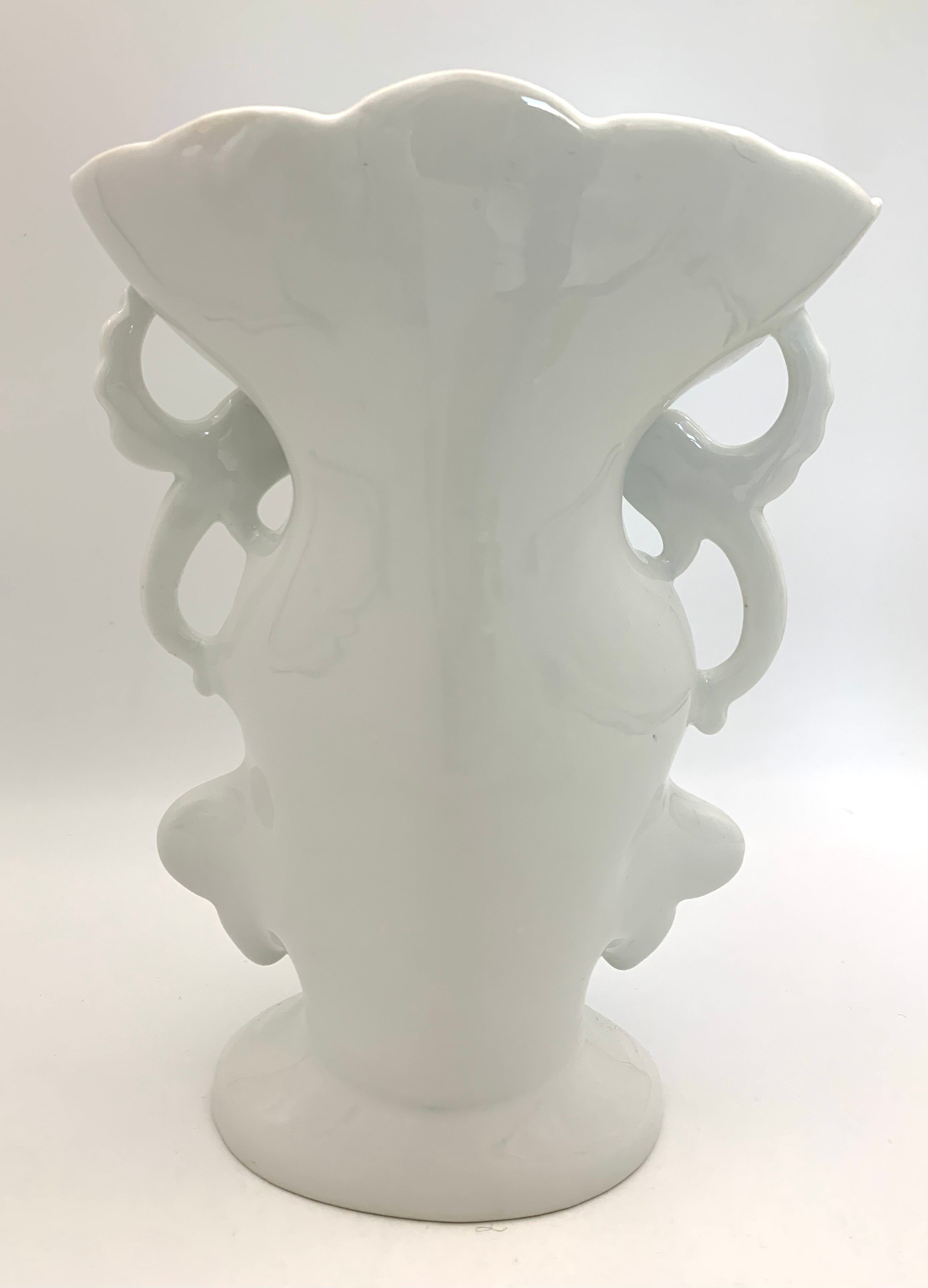 Porcelain vase, church vase, bridal vase, white.