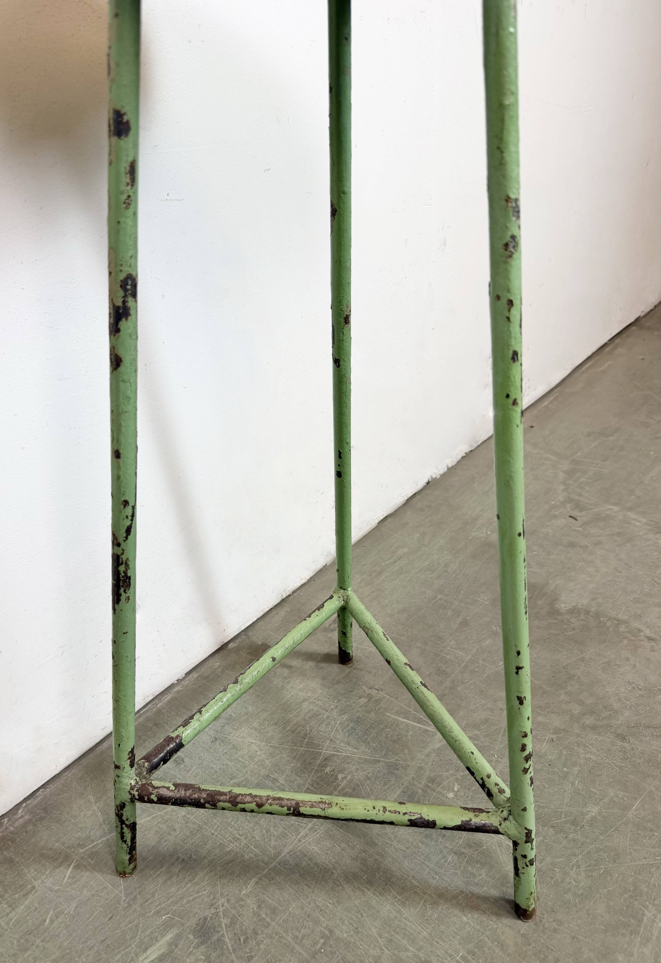 Green Industrial Workshop Stool, 1960s