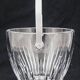Baccarat Massena model, ice bucket, ice cubes, crystal, signed, excellent condition.