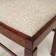 Art Deco chair beige fabric rustic oak 1950
