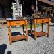 Pair of cherry wood bedside tables from the mid-20th century.