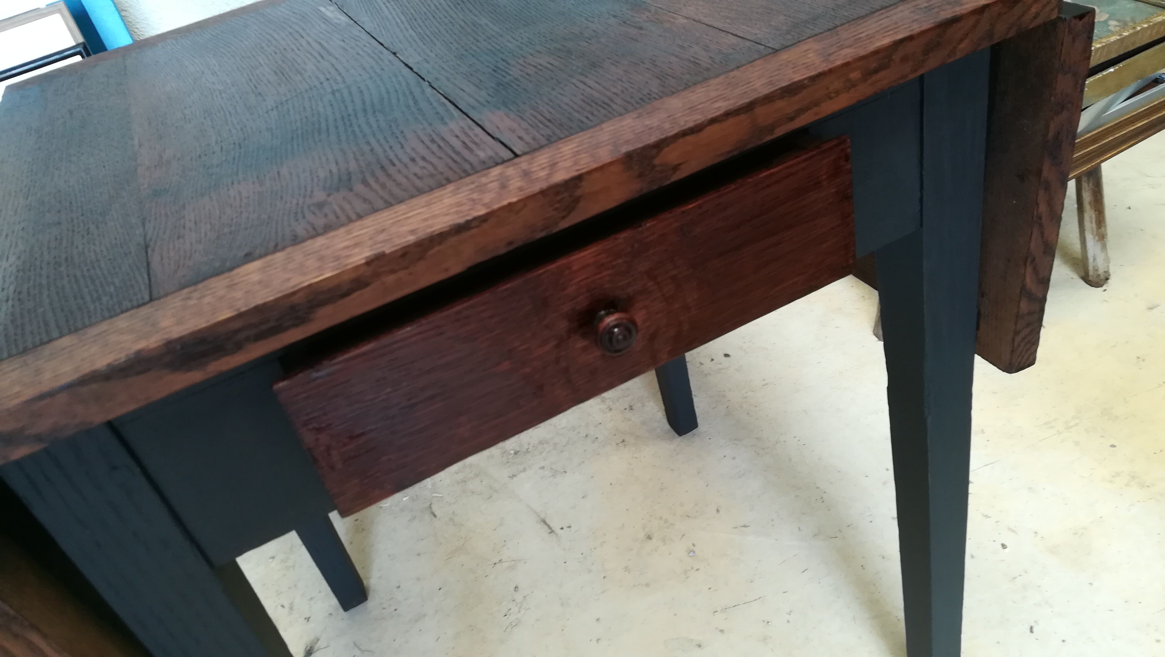 Dark oak table
