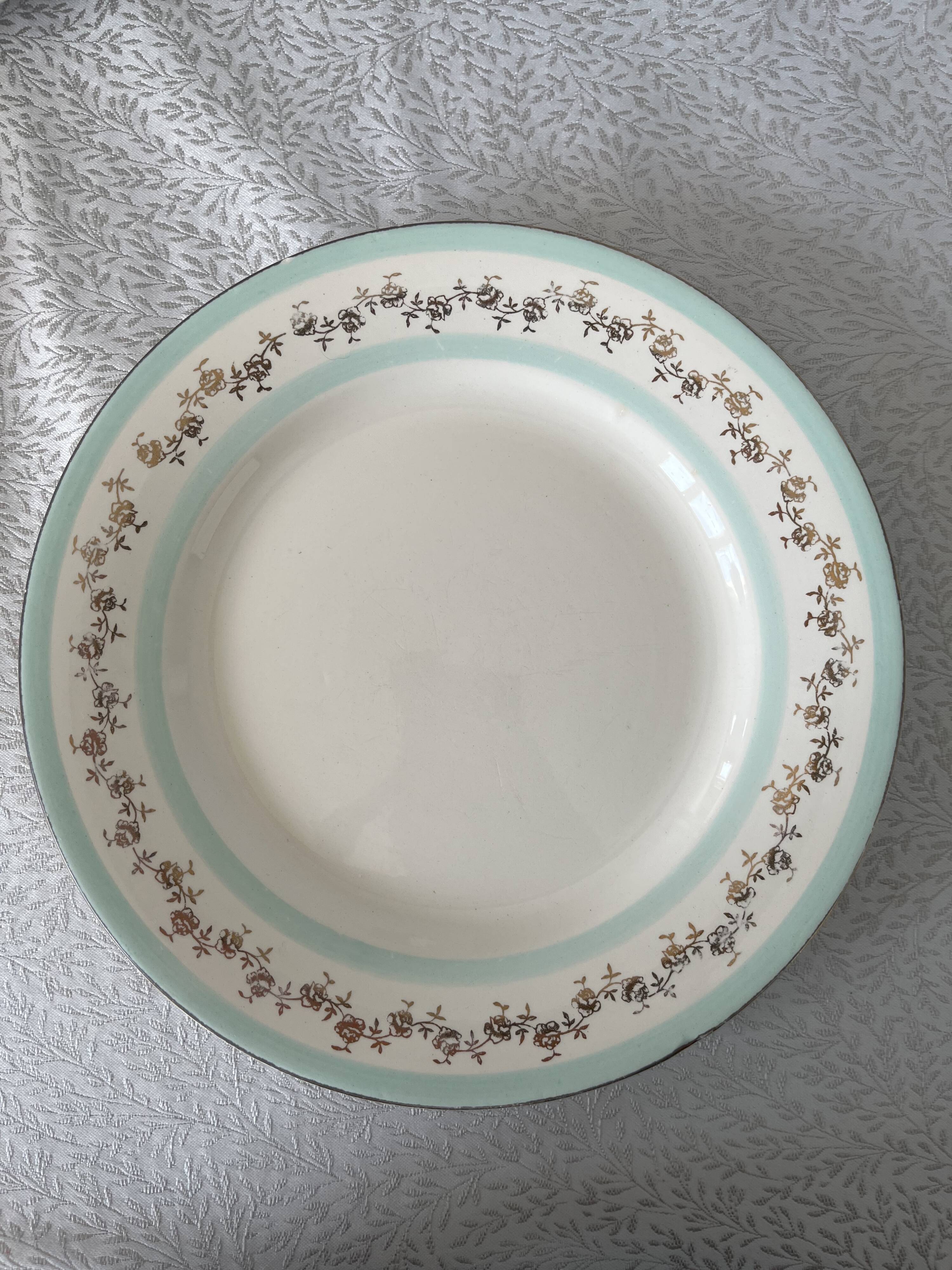 9 assiettes Digoin service Biarritz