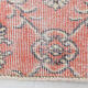 Floral red turkish runner rug, 324x90cm